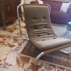 Fauteuil - Acier inoxydable, Métal, Textile - Fauteuil, Antiek en Kunst
