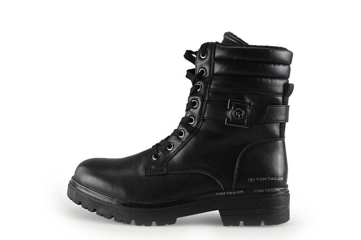 Tom Tailor Veterboots in maat 38 Zwart, Kleding | Dames, Schoenen, Zwart, Zo goed als nieuw, Overige typen, Verzenden