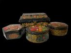 Sieradendoos - Papier-maché in Qajar-stijl