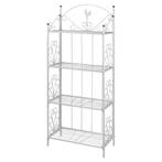 Stalen Plantenrek Maria (wit) | Retour Deal | Tuin & Balkon, Tuin en Terras, Verzenden, Nieuw, Metaal, 60 tot 100 cm