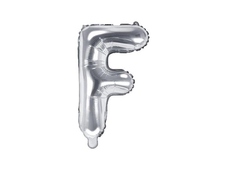 Folie Ballon Letter F Zilver Leeg 35cm, Hobby en Vrije tijd, Feestartikelen, Nieuw, Verzenden