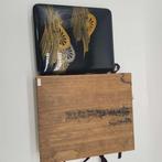Doos - Goudgolf Motief Lakdoos - Hout - Wajima-nuri Maki-e