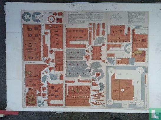 ? - Bouwplaat Muiderslot - 1958, Boeken, Kinderboeken | Jeugd | onder 10 jaar, Gelezen, Verzenden