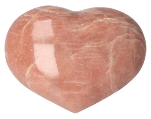 Roze Maansteen hart Nr 25 - 149  gram - Madagaskar, Handtassen en Accessoires, Edelstenen, Nieuw, Verzenden