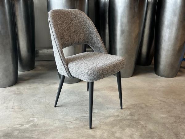 Veiling - Eetkamerstoel Chef (set van 6) Linnenstof - Donker, Huis en Inrichting, Stoelen