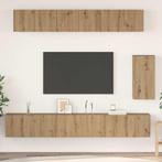 vidaXL Tv-meubelset 6 pcs artisanaal eikenkleurig Medium, Huis en Inrichting, Kasten |Televisiemeubels, Verzenden, Nieuw