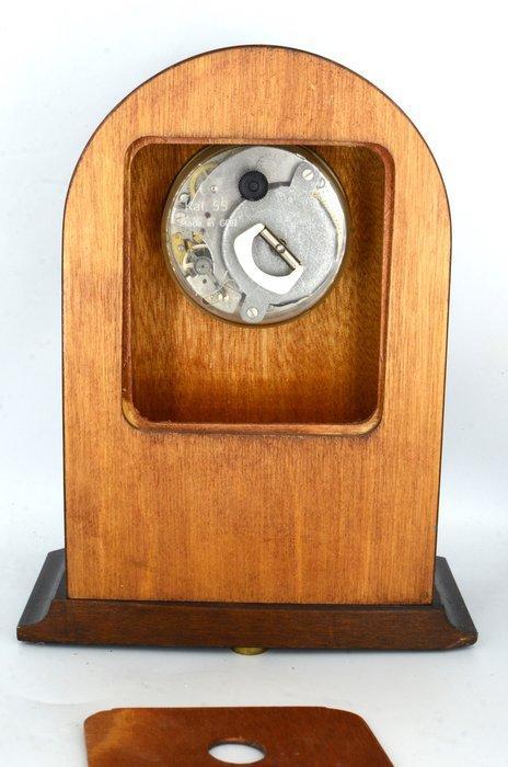 Horloge de table - UPG Halle - Bauhaus Acier, Bois -, Antiek en Kunst, Curiosa en Brocante