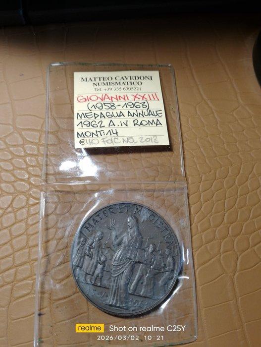 Vaticaan. Lotto 2 medaglie 1962-1963 (Zonder minimumprijs), Postzegels en Munten, Munten en Bankbiljetten | Toebehoren