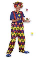 Clownspak Gekleurd M/L, Verzenden, Nieuw