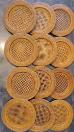 Flamant - Onderbord (12) - Rattan - Onderzetters voor borden