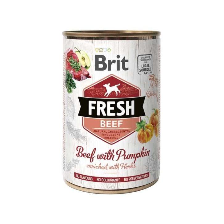 Brit fresh can – beef with pumpkin 400g - hondenvoer met, Dieren en Toebehoren, Honden-accessoires, Nieuw