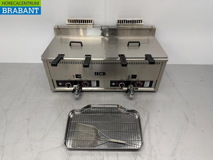 RVS Dubbele Friteuse Frituur 2 x 30 liter PROPAAN gas Horeca, Articles professionnels, Horeca | Équipement de cuisine, Enlèvement ou Envoi