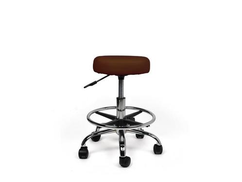 Tabouret Bruin - Lage uitvoering met Voetsteun, Huis en Inrichting, Krukjes, Nieuw, In hoogte verstelbaar