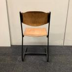 Schoolstoel met sledeframe, zithoogte 45 cm, hout - zwart