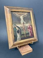 Italiaanse school (XVII) - Crucifixion avec la Vierge et