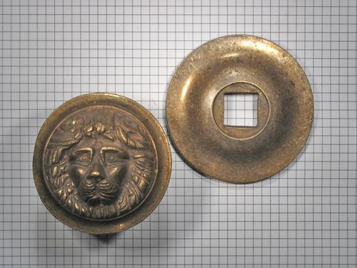 Deurknop brons antiek, Doe-het-zelf en Bouw, Hang- en Sluitwerk, Klink of Kruk, Nieuw, Overige materialen