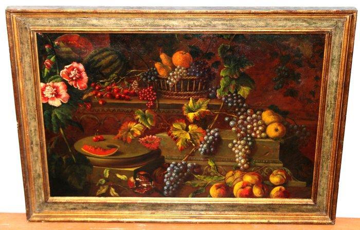 Europese school (XIX) - Bodegón señorial, Antiek en Kunst, Kunst | Schilderijen | Klassiek