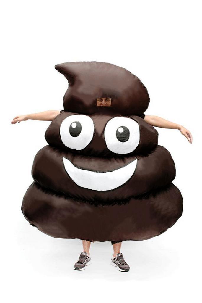 KIMU® Opblaas Kostuum Drol Opblaasbaar Pak Drollenpak Mascot, Kleding | Heren, Carnavalskleding en Feestkleding, Nieuw, Ophalen of Verzenden