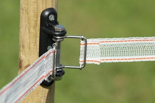 Koltec LINTHOEKISOLATOR LINT MET RVS/INOX SPANBEUGELS, Dieren en Toebehoren, Stalling en Weidegang
