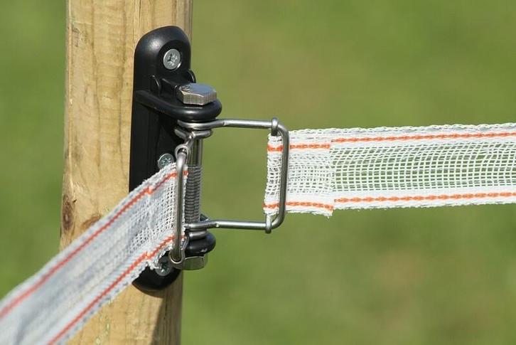 Koltec LINTHOEKISOLATOR LINT MET RVS/INOX SPANBEUGELS, Animaux & Accessoires, Box & Pâturages