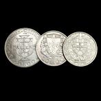 Portugal. 3 Silver (1x 50 Escudos + 1x 20 Escudos + 1x 10