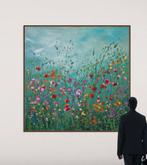 Irina Morisch - square floral artwork -In the rush of the