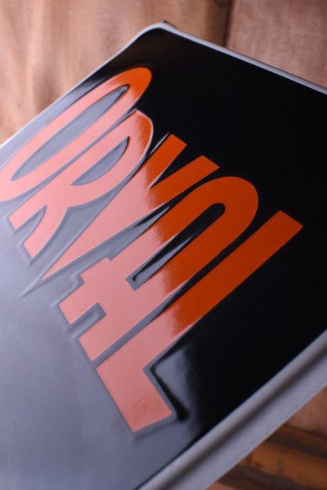 ORVAL - Emaille bord - XXL ORVAL; emaille bord met, Antiek en Kunst, Antiek | Wandborden en Tegels