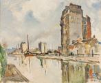 L. Duprez (XX) - Le port de La Rochelle, France, Antiquités & Art, Art | Peinture | Classique