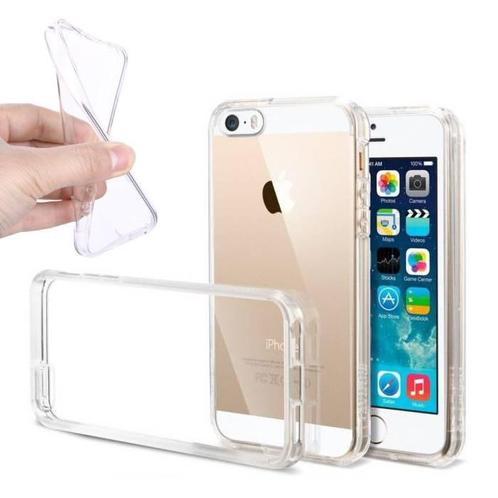 iPhone 5S Transparant Clear Case Cover Silicone TPU Hoesje, Télécoms, Téléphonie mobile | Housses, Coques & Façades | Apple iPhone