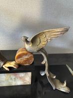 Richard Gilquart - Statue, Elegante dame met vogels - 32 cm