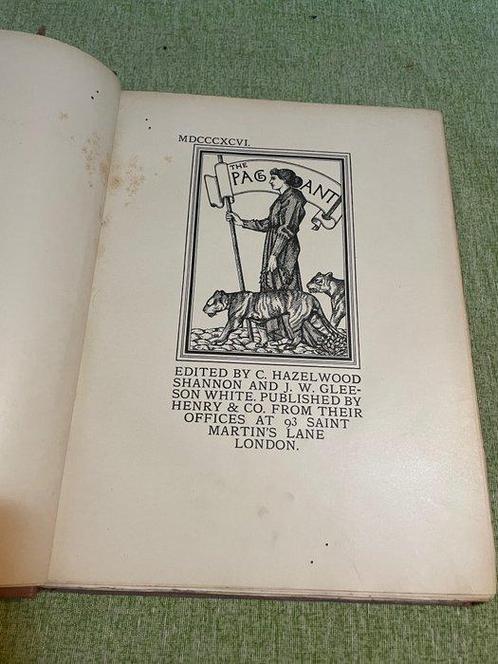 AA.VV. - The Pageant 1896 - 1896, Antiek en Kunst, Antiek | Boeken en Manuscripten