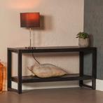 Tv-meubel Mangohout Britt 120 Zwart, Huis en Inrichting, Kasten |Televisiemeubels, 100 tot 150 cm, Verzenden, Nieuw, Minder dan 100 cm