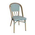 Nieuwe Terrasstoel Elly / Blauw- Vintage/Café, Tuin en Terras, Ophalen