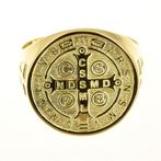 Ring met amulet - 14 karaat Geel goud