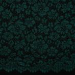 10 meter kant stof - Donkergroen - 100% polyester, Hobby en Vrije tijd, Stoffen en Lappen, Verzenden, 120 cm of meer, Kant, Groen
