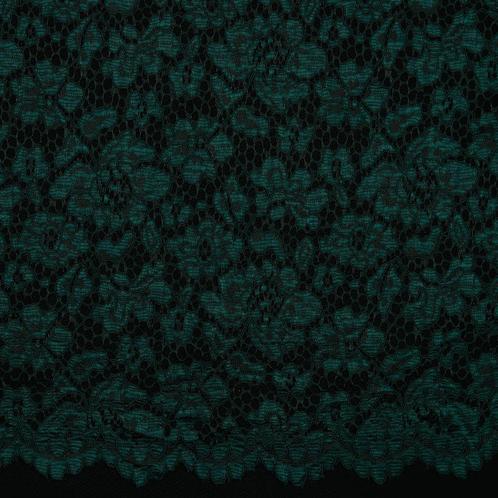 10 meter kant stof - Donkergroen - 100% polyester, Hobby & Loisirs créatifs, Tissus & Chiffons, Envoi