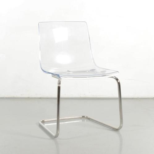 Ikea vergaderstoel, doorzichtig, sledeframe, Huis en Inrichting, Stoelen, Gebruikt, Ophalen of Verzenden