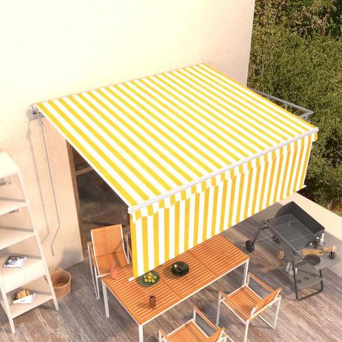 vidaXL Luifel automatisch uittrekbaar met rolgordijn 4x3 m, Tuin en Terras, Zonneschermen, Nieuw, Verzenden