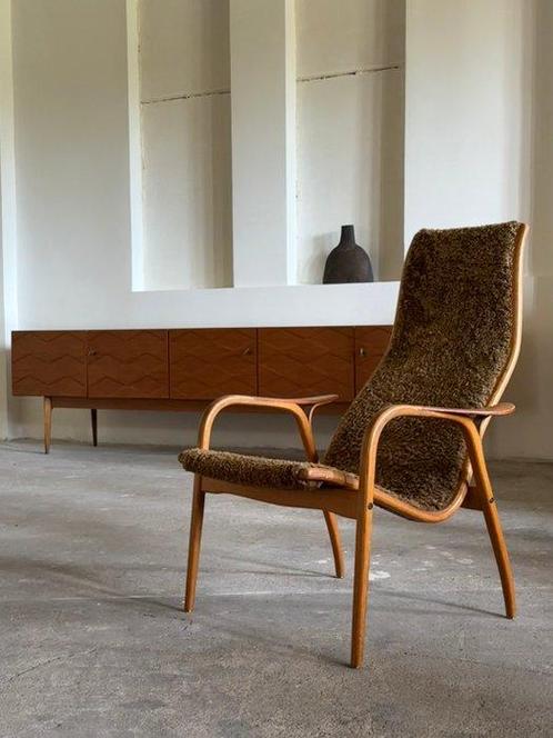 Swedese - Yngve Ekström - Fauteuil - Lamino - Bois, Chêne,, Antiek en Kunst, Antiek | Meubels | Stoelen en Sofa's