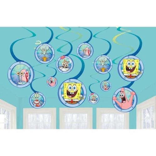 Spongebob Hangdecoratie 12st, Hobby en Vrije tijd, Feestartikelen, Nieuw, Verzenden