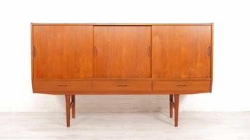 Vintage highboard | Teak | Servieskast | 180 cm, Huis en Inrichting, Kasten | Dressoirs, Ophalen of Verzenden, Nieuw