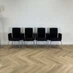 Design set van 4 stuks Pub & Club by Bulo vergaderstoelen,, Huis en Inrichting, Gebruikt, Zwart, Stof, Eén