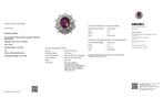 Ring - 18 karaat Geel goud, Witgoud - 9.64ct. tw. Robijn -, Nieuw