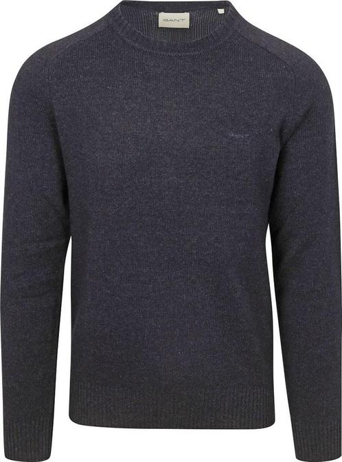 Gant Pullover Wool Blend Navy maat Maat 48/50 (M) Heren, Kleding | Heren, Truien en Vesten, Blauw, Nieuw, Maat 48/50 (M), Verzenden