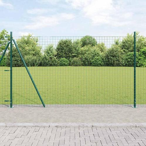 vidaXL Hekpalen met Basisplaten - 26 stuks Ø32mm, 83,5 cm,, Tuin en Terras, Palen, Balken en Planken, Nieuw, Verzenden