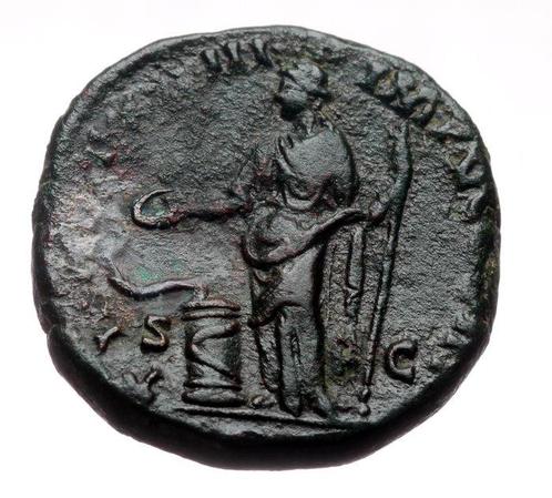 Empire romain. Marcus Aurelius (AD 161-180). Dupondius, Postzegels en Munten, Munten | Europa | Niet-Euromunten