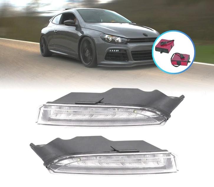 KIT FEUX DIURNES + CLIGNOTANTS LED VOLKSWAGEN VW SCIROCCO 08, Auto-onderdelen, Verlichting, Verzenden