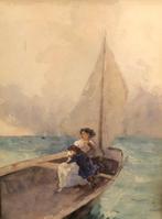 Mosè Bianchi (1840-1904), Toegeschreven aan - Laguna, Antiek en Kunst, Kunst | Schilderijen | Klassiek
