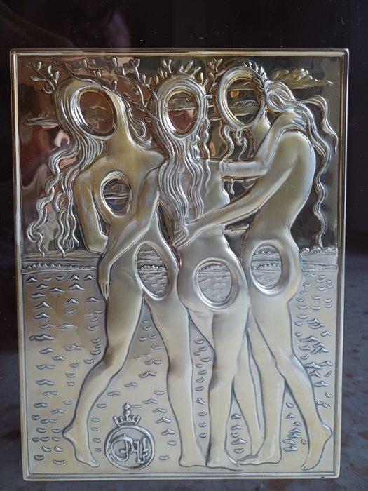 Salvador Dali (1904-1989) - Reliëf, LE TRE GRAZIE - 38 cm -, Antiek en Kunst, Antiek | Overige Antiek