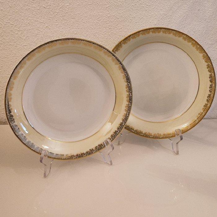Estampille dorée « Limoges France » - Tafelservies (11) -, Antiek en Kunst, Antiek | Meubels | Tafels